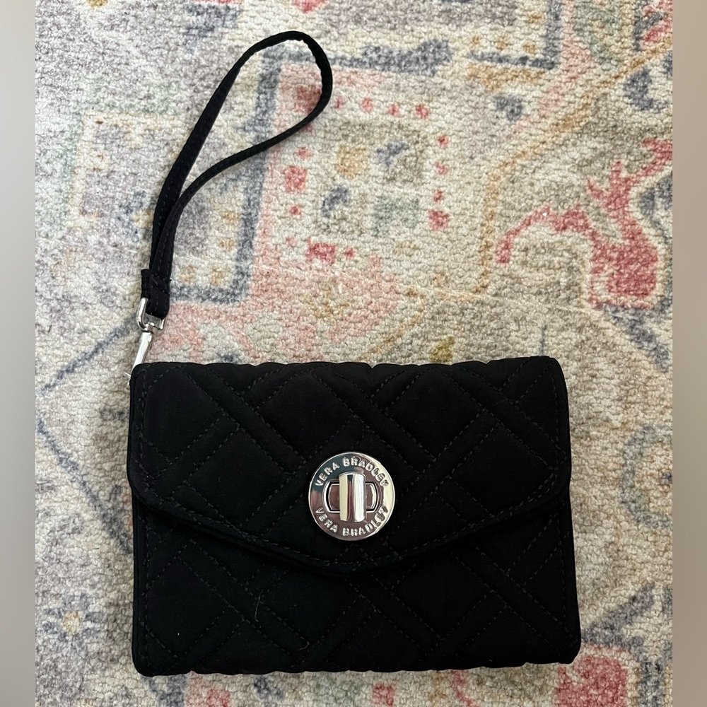 Vera Bradley wristlet. Black.